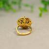 Natural grade A jadeite disc ring
