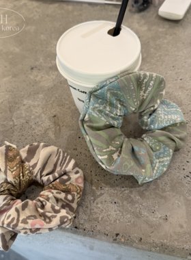博主手作法式晕染高级感大肠发圈