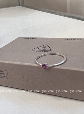 叠戴超好看戒指韩国进口925银饰