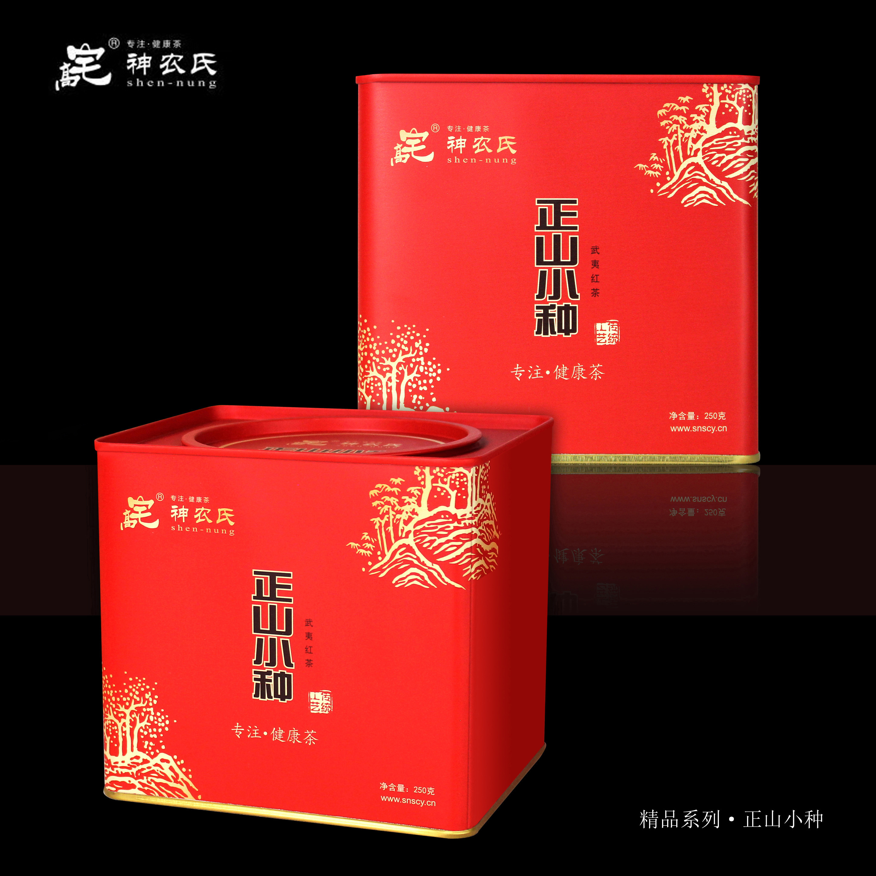 高宅神农氏茶叶正宗精品正山小种武夷红茶无公害花果香250g礼罐装