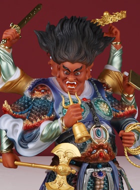 天蓬元帅神像天神北极四圣都统大元帅真君像汉白玉纯铜可定制颜色