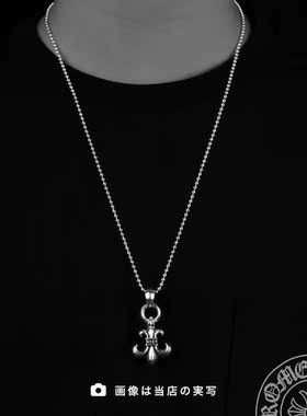 中号经典童军花项链925银圆珠链条欧美时尚街头朋克个性