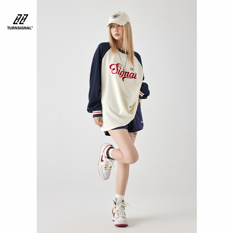 turn signal美式潮牌插肩袖t恤 turnsignalT恤