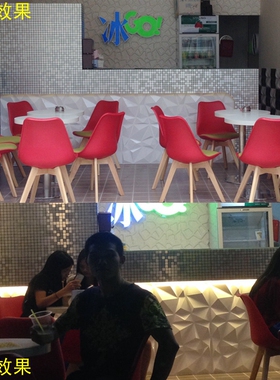 黑色三维背景板 饭店门头板3d立体背景墙展会墙板 公司前台背景墙