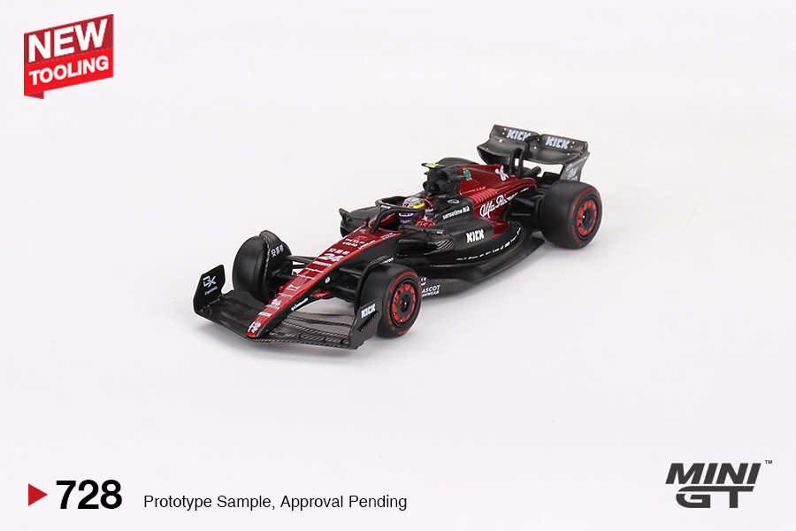 [CarBox]F1赛车MINIGT 1:64 周冠宇2023澳大利亚 阿尔法罗密欧C43 - 图0