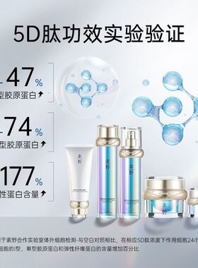 【素野钻石肽套组】全新升级5D肽 多肽抗皱修护提拉紧致赋活5件套