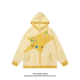 Милая толстовка с капюшоном, свитер, демисезонная ретро трикотажная куртка подходит для мужчин и женщин для влюбленных, этнический стиль