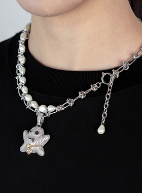 iMOK珍珠珍珠与荆棘男女项链