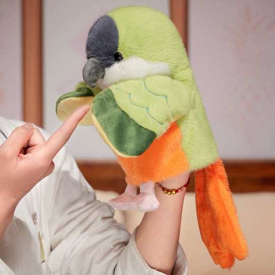 Funny interactive soothing bird hand puppet