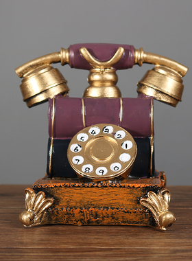 复古怀旧老式搁物架摄影电话机