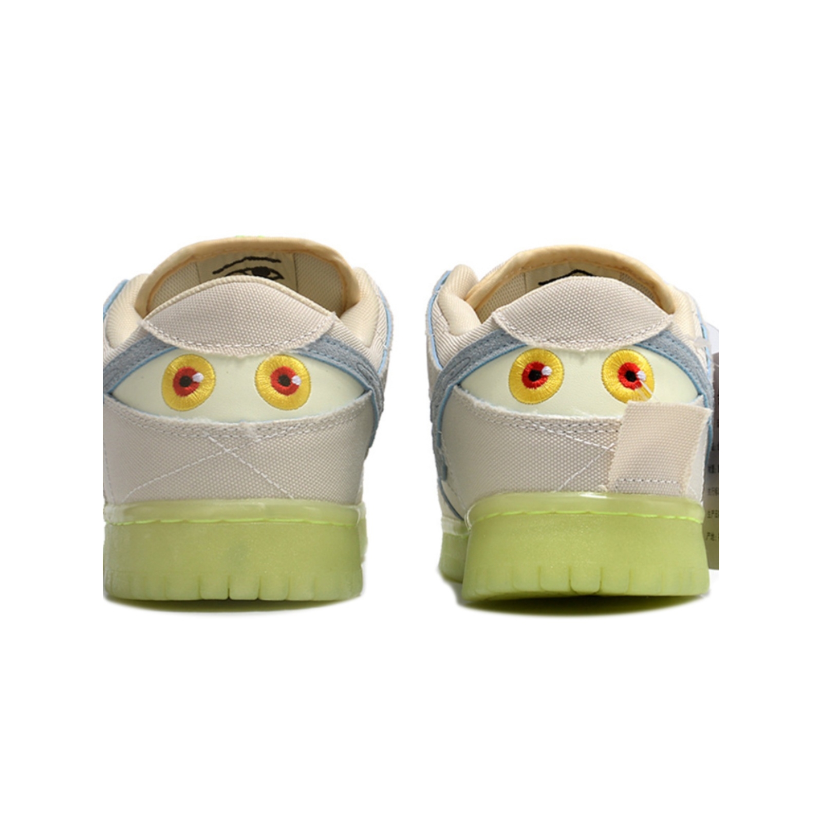 aj男鞋低帮DUNK荧光木乃伊空军一号秋冬运动板鞋AJ1黑白熊猫联名 - 图3