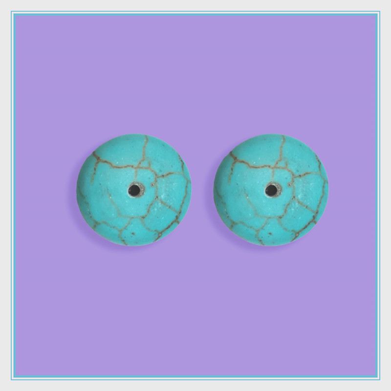 绿松石隔片蓝松石垫片手链佛珠金刚星月菩提配件饰品diy手工散珠 - 图3