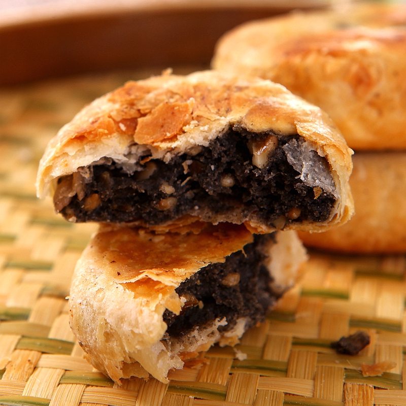 杭州特产传统苏式土月饼塘栖法根多口味手工酥皮中秋送老人老月饼