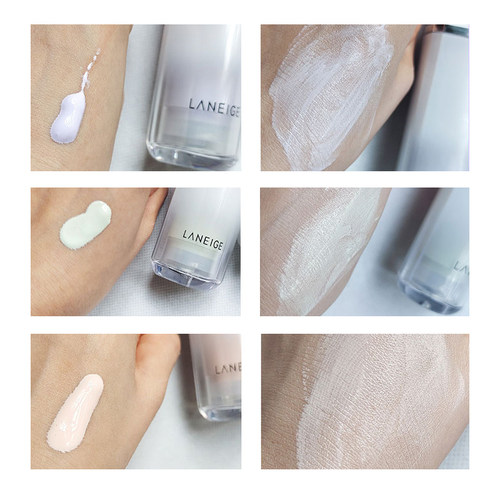 Laneige兰芝雪纱隔离霜气垫隔离紫色/绿色保湿防辐射提亮妆前乳 - 图2