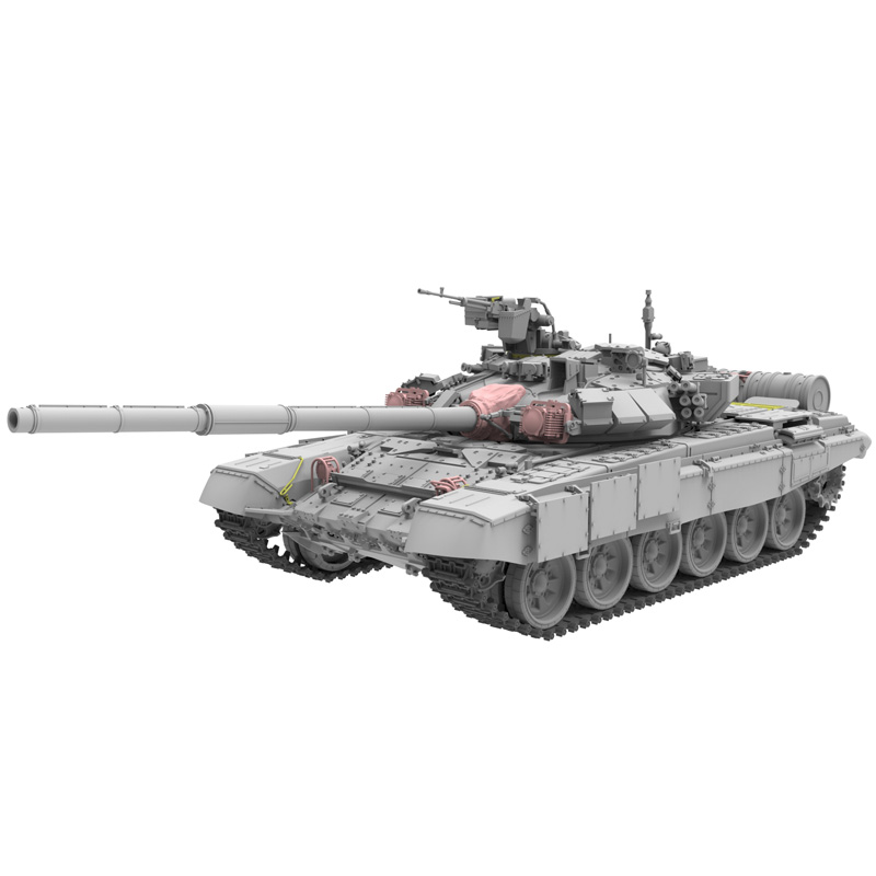 恒辉模型黄蜂 720025 1/72 T-90主战坦克送3D打印件拼装模型-图0