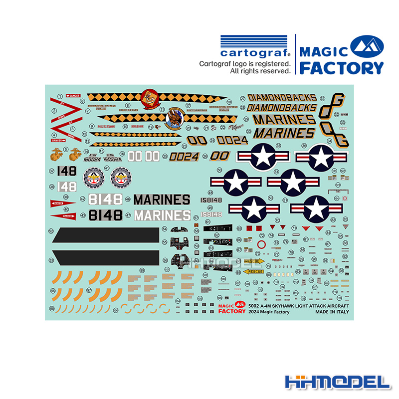 恒辉预定魔力工厂 5002 1/48 A-4M天鹰轻型攻击机拼装模型-图1