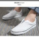 Double Star White Canvas Shoes Breathable Non-Slip Loafers