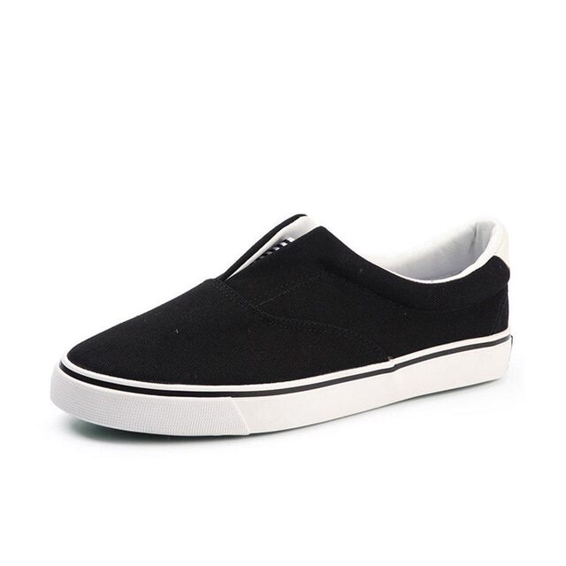 Double Star White Canvas Shoes Breathable Non-Slip Loafers