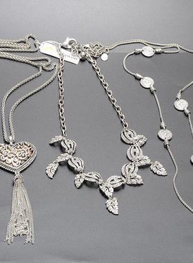 欧美时尚百搭水晶宝石毛衣链