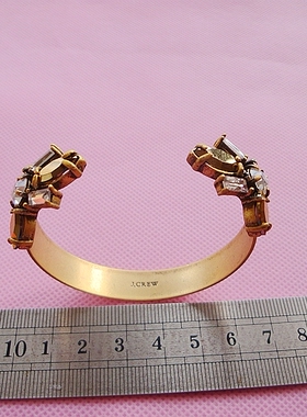 欧美风饰品做旧金色开口手镯