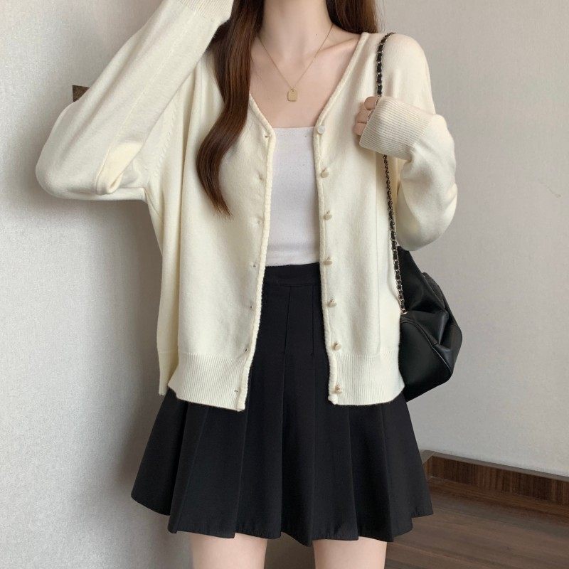 大码女装2025秋季新款胖MM时尚百搭V领简约正肩长袖上衣开衫毛衣,淘宝优惠券,粉丝福利购,淘宝优惠卷