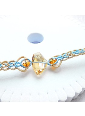 施家水晶竖元宝手链水晶时尚手链