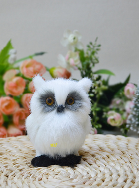 仿真猫头鹰挂件动物模型工艺礼品