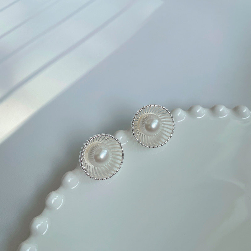 盛开董洁同款珍珠耳环镀银金属镂空气质高级感新中式民族耳钉耳饰,淘宝优惠券,粉丝福利购,淘宝优惠卷