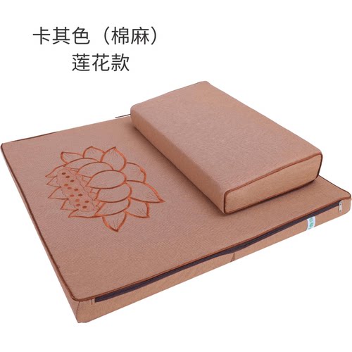 禅缘打坐垫无胶椰丝棕蒲团禅修垫垫家用加厚棉麻莲花折叠 - 图2
