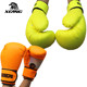 Colorful gloves boxing fighting training ring sign