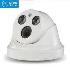 Инфракрасная камера ahd半球型摄像头500万室内有线模拟同轴高清红外广角1080p监控器 Yl