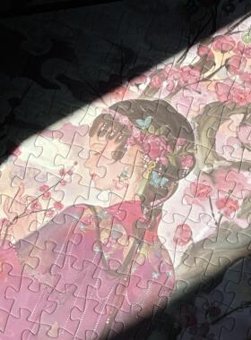 原创独家手绘中式艺术拼图