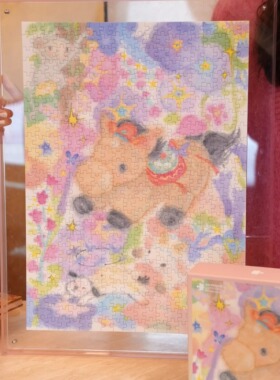 春季新品·《春风得意》原创手绘中式拼图·500p丝绒触感53*38cm