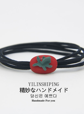 韩国胡萝卜扎头发橡皮筋
