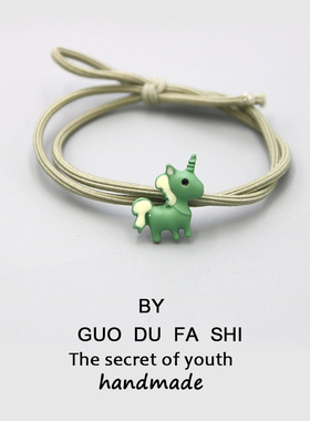 迷你独角兽超萌风头绳皮筋发圈