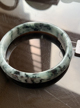 【翡翠手镯合集】天然翡翠A货飘花玉糯种手镯加宽一物一图高档