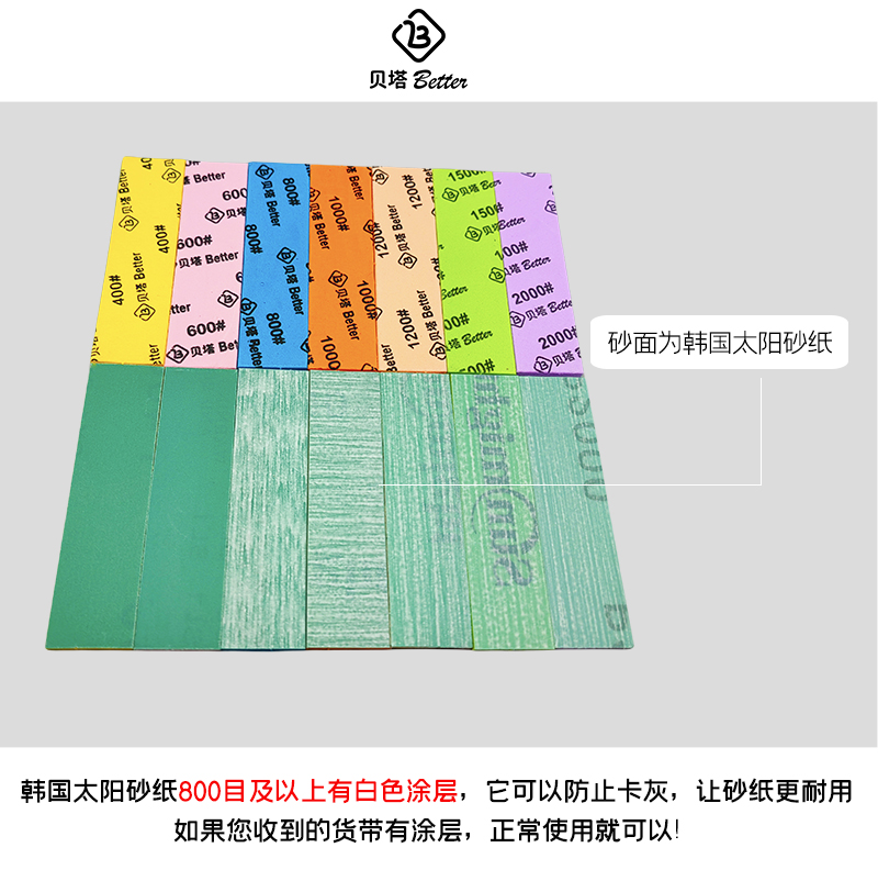 贝塔 高达模型打磨 海绵砂纸 模型打磨工具 研磨海绵砂纸 eva