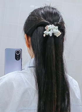 送女友实用礼物天然珍珠小发圈