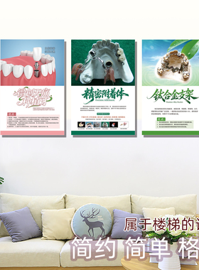 牙科挂图口腔装饰画门诊医疗