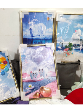 立体医院可装饰画赞呈牙科口腔
