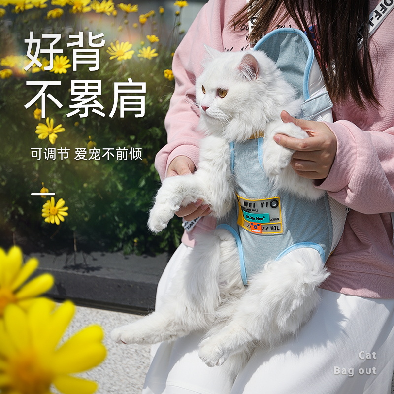 猫包外出便携胸前包装猫咪狗狗防应激背带遛猫袋神器宠物双肩背包 - 图0