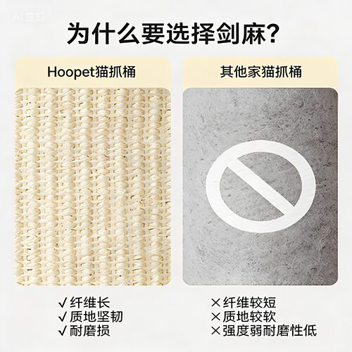 Hoopet猫窝夏季上下两层猫爬架封闭式猫咪双层磨爪剑麻桶新型猫窝 - 图2