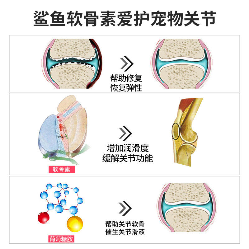 麦德氏鲨鱼钙粉补钙泰迪金毛软骨素 华元宠物用品狗氨基酸/维生素/钙铁锌