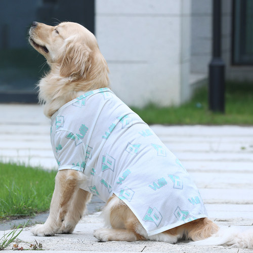 狗狗衣服薄款夏季宠物金毛拉布拉多萨摩耶大狗中型大型犬夏天背心 - 图1