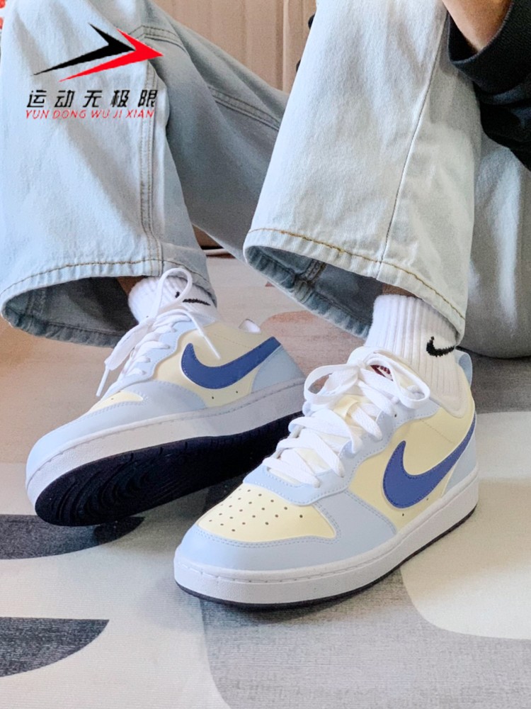 Nike耐克女鞋正品2024新款COURT简版低帮运动休闲板鞋 FV8120-141