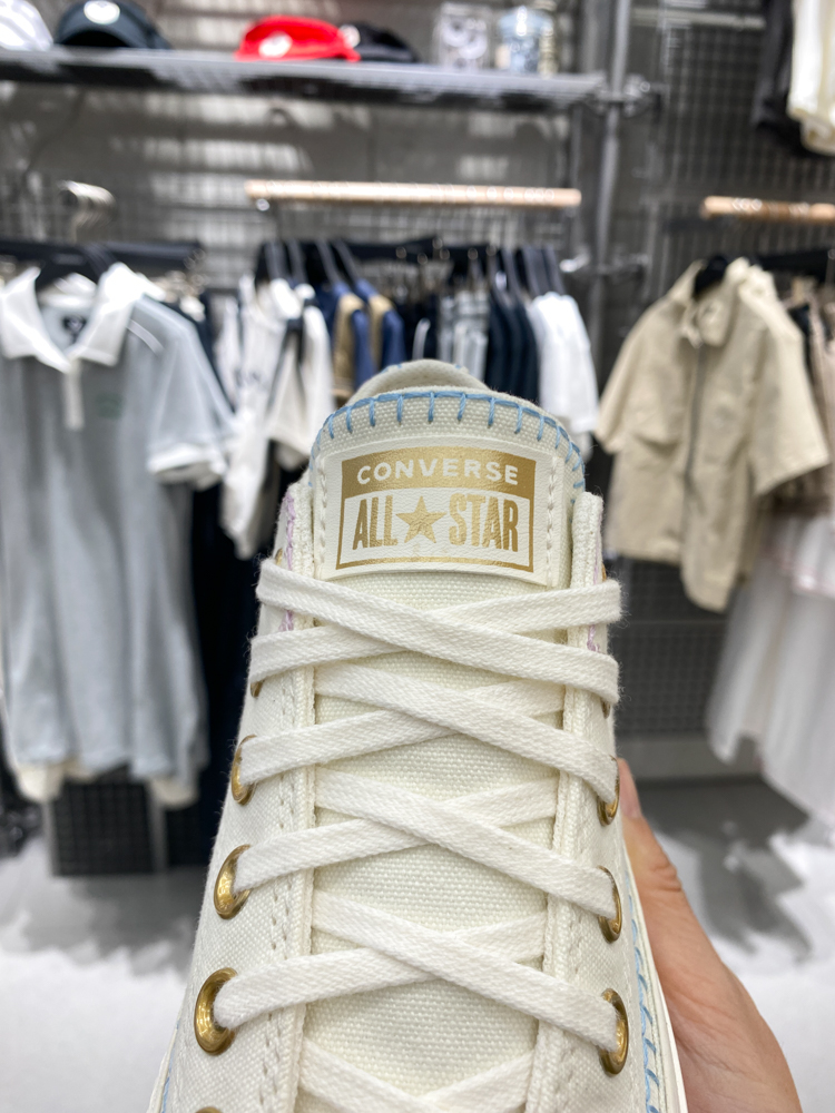 Converse匡威女鞋2024新款舒适耐磨厚底运动休闲帆布板鞋 A08732C-图1