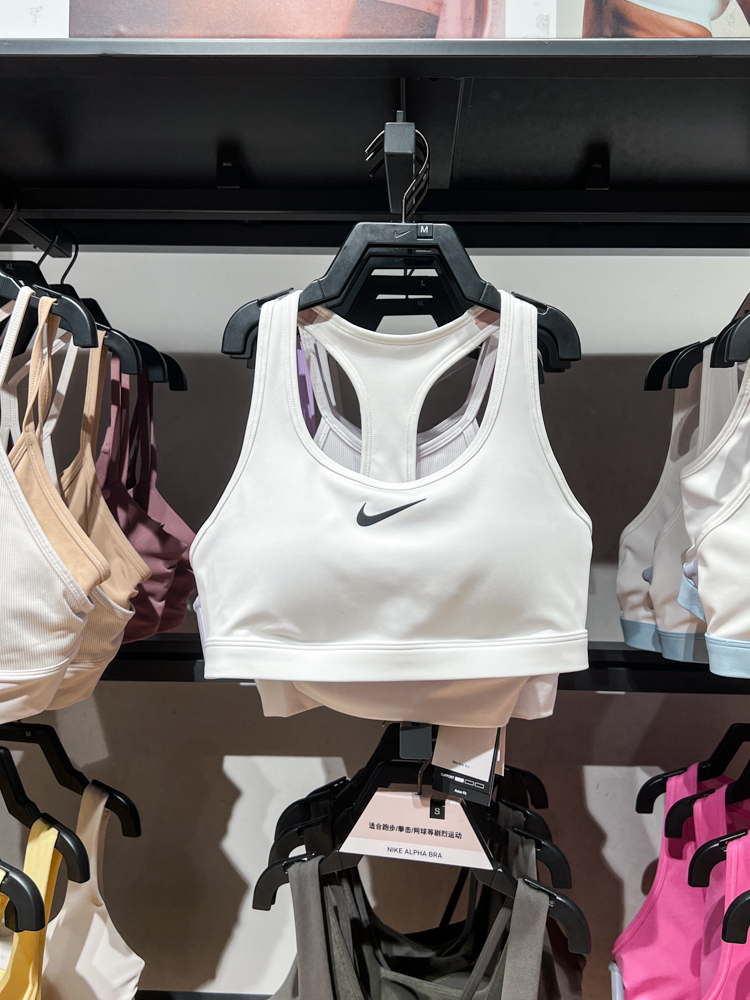 Nike耐克女装2024夏新款跑步健身运动休闲内衣BRA胸衣 DX6822-100-图0