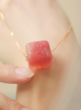 天然原矿手工雕刻暮城珠宝玛瑙