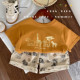 Children's summer pure cotton short-sleeved T-shirt baby two-piece set