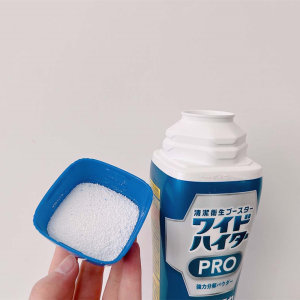 日本进口原装KAO花王EX消臭去渍异味洁净亮白衣物漂白粉瓶装530g